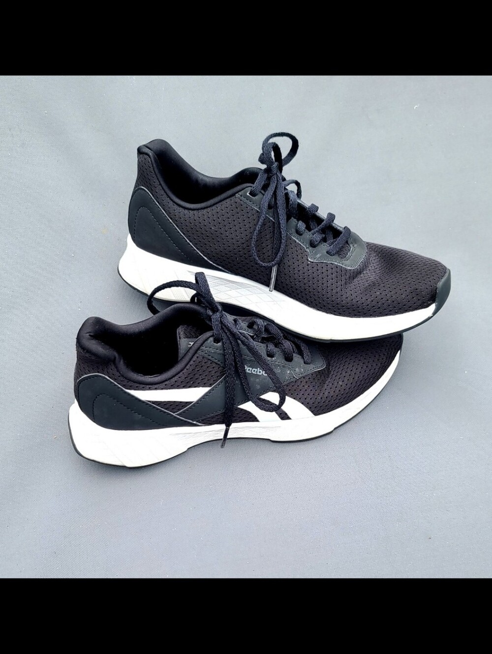 Reebok Women's Black & White Athletic Sneakers